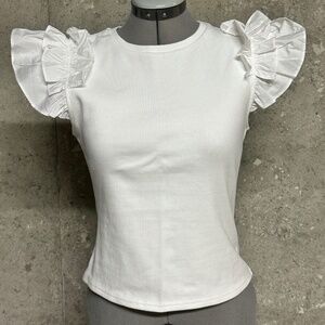 Ruffled Asymmetric Sleeveless Top - Anthropologie